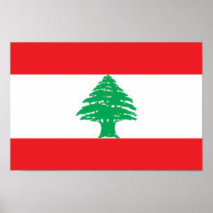 Affiche Drapeau du Liban