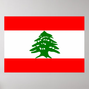 Affiche Drapeau du Liban
