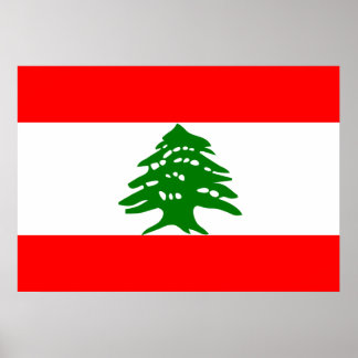 Affiche Drapeau du Liban
