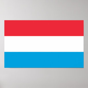 Affiche Drapeau du Luxembourg