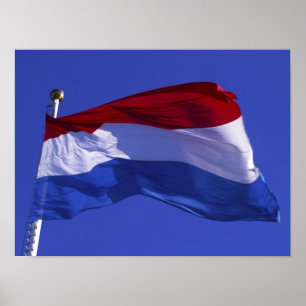Affiche drapeau du Luxembourg RF)
