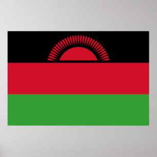 Affiche Drapeau du Malawi