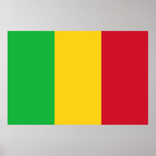 Affiche Drapeau du Mali