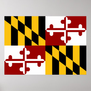 Affiche Drapeau du Maryland
