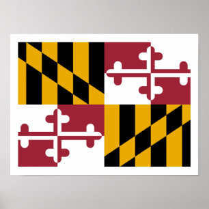 Affiche Drapeau du Maryland
