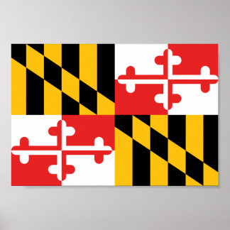 Affiche Drapeau du Maryland