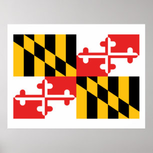 Affiche Drapeau du Maryland