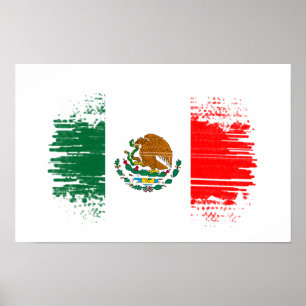 Affiche Drapeau du Mexique