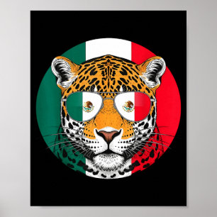 Affiche Drapeau du Mexique Fierté mexicaine Racines mexica