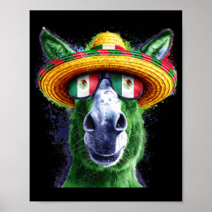 Affiche Drapeau du Mexique Fierté mexicaine Racines mexica