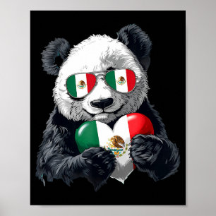 Affiche Drapeau du Mexique fierté mexicaine racines mexica
