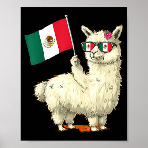Affiche Drapeau du Mexique fierté mexicaine racines mexica