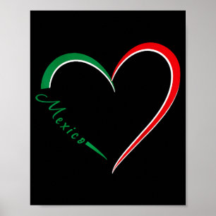 Affiche Drapeau du Mexique fierté mexicaine racines mexica