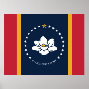 Affiche Drapeau du Mississippi