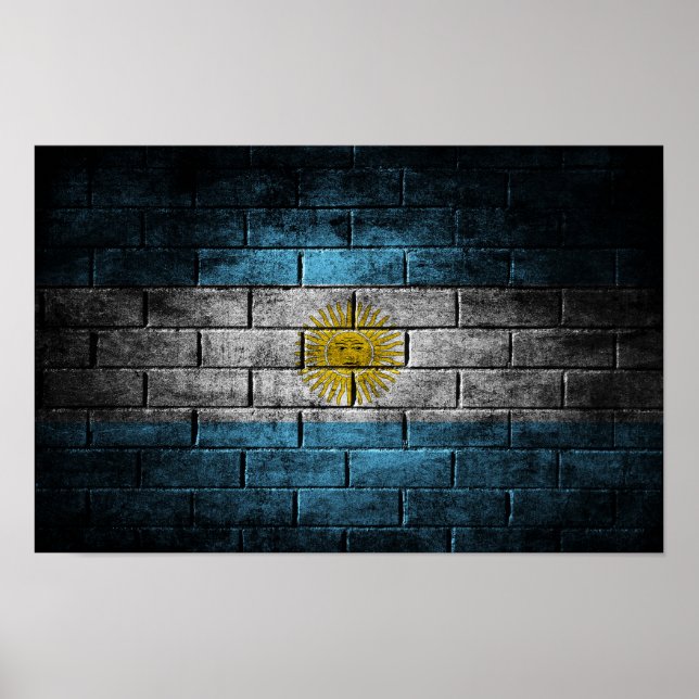 Affiche Drapeau du mur d'Argentine (Devant)