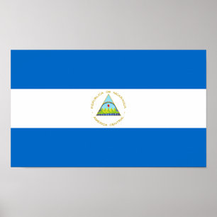 Affiche Drapeau du Nicaragua