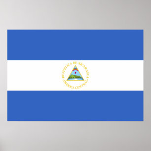 Affiche Drapeau du Nicaragua