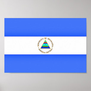 Affiche Drapeau du Nicaragua