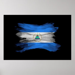 Affiche Drapeau du Nicaragua bracelet, drapeau national