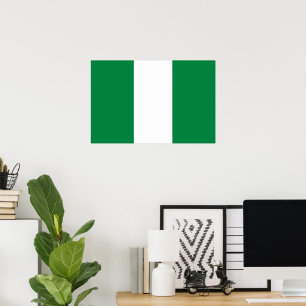 Affiche Drapeau du Nigeria