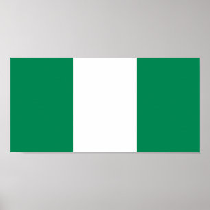 Affiche Drapeau du Nigeria