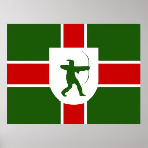 Affiche Drapeau du Nottinghamshire