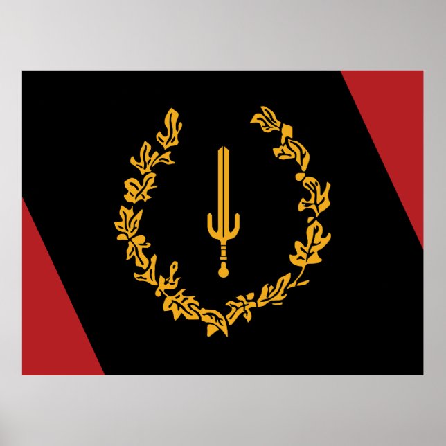 Affiche Drapeau du patrimoine des Noirs américains (Devant)