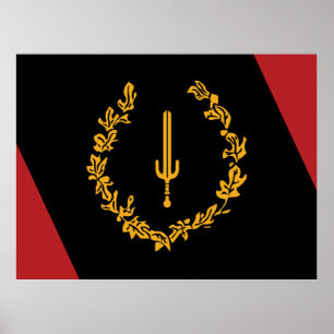Affiche Drapeau du patrimoine des Noirs américains