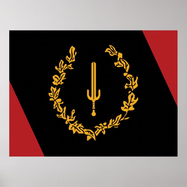 Affiche Drapeau du patrimoine des Noirs américains (Devant)