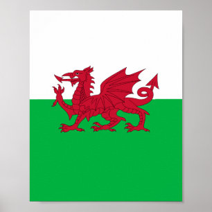 Affiche Drapeau du Pays de Galles (Cymru)