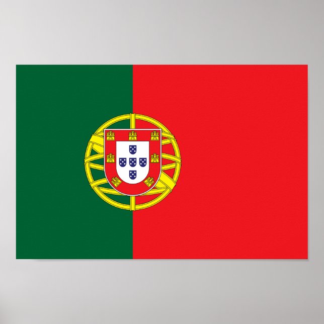 Affiche Drapeau du Portugal (Devant)
