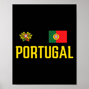 Affiche Drapeau du Portugal Fan de football portugais Homm