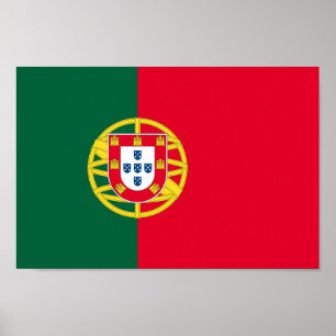 Affiche Drapeau du Portugal pour jour férié au Portugal
