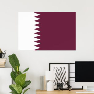 Affiche Drapeau du Qatar