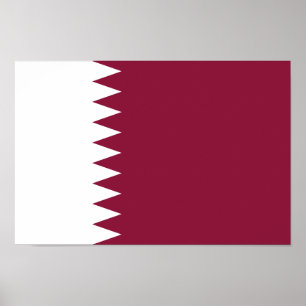 Affiche Drapeau du Qatar