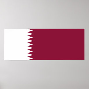 Affiche Drapeau du Qatar