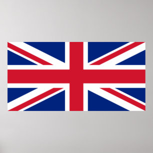 Affiche Drapeau du Royaume-Uni Angleterre Union Jack