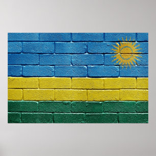 Affiche Drapeau du Rwanda