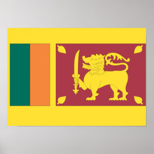 Affiche Drapeau du Sri Lanka