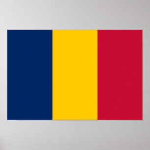 Affiche Drapeau du Tchad