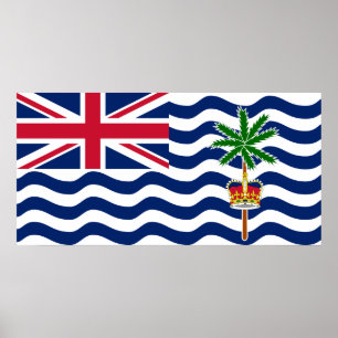 Affiche Drapeau du Territoire britannique de l'océan Indie