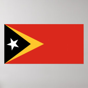 Affiche Drapeau du Timor oriental