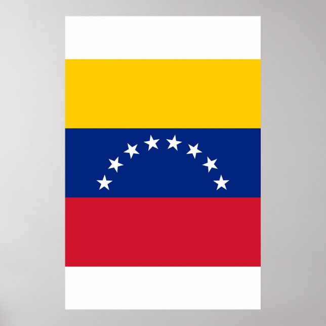 Affiche Drapeau du Venezuela (Devant)