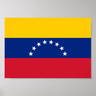 Affiche Drapeau du Venezuela