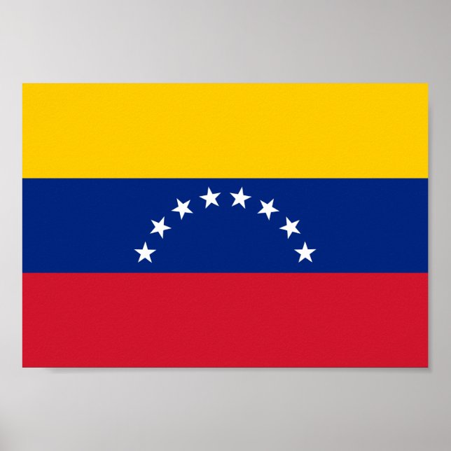 Affiche Drapeau du Venezuela (Devant)
