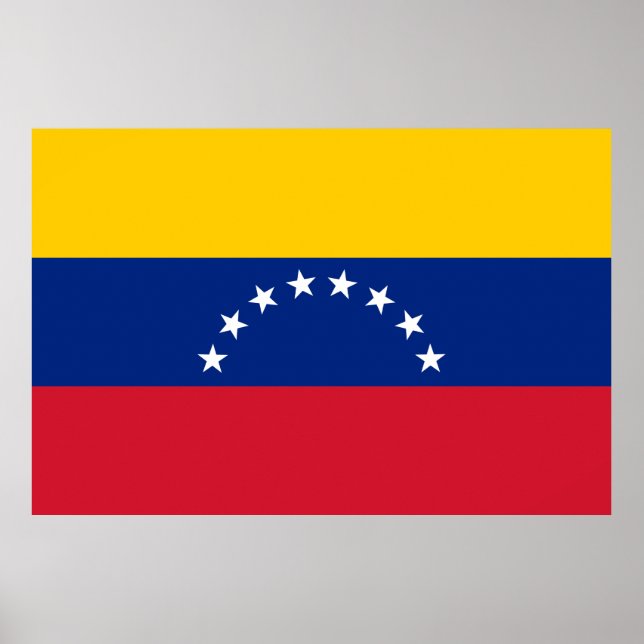 Affiche Drapeau du Venezuela (Devant)