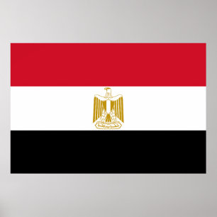 Affiche Drapeau Égypte