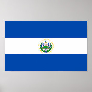 Affiche Drapeau El Salvador