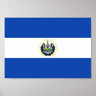 Affiche Drapeau El Salvador