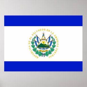 Affiche Drapeau El Salvador